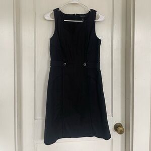 White House Black Market Black Midi Dress